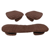 Maxbell 1x Car Seat Winter Anti Slip Cushion Soft Breathable Seat Cover Supplies Brown