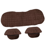 Maxbell 1x Car Seat Winter Anti Slip Cushion Soft Breathable Seat Cover Supplies Brown