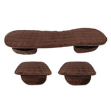 Maxbell 1x Car Seat Winter Anti Slip Cushion Soft Breathable Seat Cover Supplies Brown