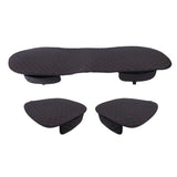 Maxbell Breathable PU Leather Bamboo Car Seat Cover Pad Mat Chair Cushion  Black Gold