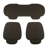 Maxbell Breathable PU Leather Bamboo Car Seat Cover Pad Mat Chair Cushion  Black Gold