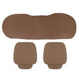 Maxbell Breathable PU Leather Bamboo Car Seat Cover Pad Mat Chair Cushion  Brown