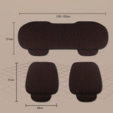Maxbell Breathable PU Leather Bamboo Car Seat Cover Pad Mat Chair Cushion  Brown