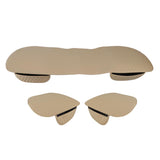 Maxbell 1Set Breathable Car Seat Covers Pad Seats Cushion Luxurious Universal Beige