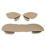 Maxbell 1Set Breathable Car Seat Covers Pad Seats Cushion Luxurious Universal Beige