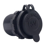Maxbell Motorcycle Car Refitted 5V 4.8A Dual USB Aperture Car Charger Blue Light