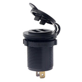 Maxbell Motorcycle Car Refitted 5V 4.8A Dual USB Aperture Car Charger Blue Light