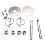 Maxbell Auto Stainless Hood Pin Set Chrome Hardware For Chevy Ford Mopar Racing Cars