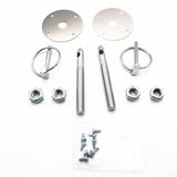 Maxbell Auto Stainless Hood Pin Set Chrome Hardware For Chevy Ford Mopar Racing Cars