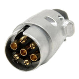 Maxbell Trailer 7-Pin Plug Round Wiring Lights Tow Caravan Truck Boat 12V