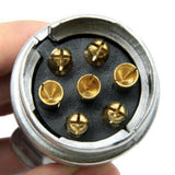 Maxbell Trailer 7-Pin Plug Round Wiring Lights Tow Caravan Truck Boat 12V