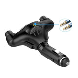 Maxbell Black Car LCD Display Bluetooth FM Transmitter USB Charger Song Player 2.1A