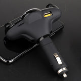 Maxbell Black Car LCD Display Bluetooth FM Transmitter USB Charger Song Player 2.1A