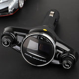Maxbell Black Car LCD Display Bluetooth FM Transmitter USB Charger Song Player 2.1A
