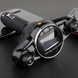 Maxbell Black Car LCD Display Bluetooth FM Transmitter USB Charger Song Player 2.1A