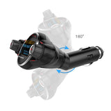 Maxbell Black Car LCD Display Bluetooth FM Transmitter USB Charger Song Player 2.1A