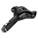 Maxbell Black Car LCD Display Bluetooth FM Transmitter USB Charger Song Player 2.1A