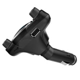 Maxbell Black Car LCD Display Bluetooth FM Transmitter USB Charger Song Player 2.1A