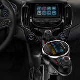 Maxbell Black Car LCD Display Bluetooth FM Transmitter USB Charger Song Player 2.1A