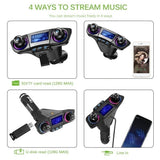 Maxbell 1.3" Car LED Display Bluetooth FM Transmitter Aux Modulator MP3 Player 2.1A