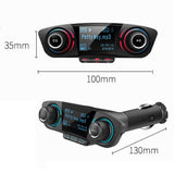Maxbell 1.3" Car LED Display Bluetooth FM Transmitter Aux Modulator MP3 Player 2.1A
