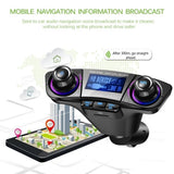 Maxbell 1.3" Car LED Display Bluetooth FM Transmitter Aux Modulator MP3 Player 2.1A