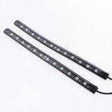 Maxbell 1 Pieces 12 LED Car Auto Strip Light Decorative Lamps Interior Blue Light