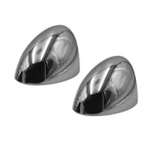 Maxbell Pair Door Wing Mirror CHROME Back Casing Cover for BMW Mini Cooper 2001-2006