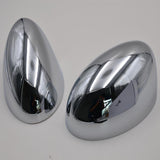 Maxbell Pair Door Wing Mirror CHROME Back Casing Cover for BMW Mini Cooper 2001-2006