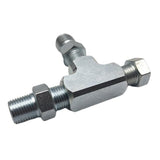 Maxbell Adapter Fitting 3 Way 1/8" NPT IFF to 4AN Plug Oil Feed Pressure Sensor