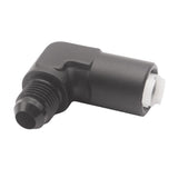 Maxbell Black Aluminium AN-6 90 Degree Female Fuel Oil Line Adapter Fitting Billet