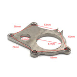 Maxbell T3 (5 Bolts) T3/T4 Turbo Downpipe Flange Stainless Steel w/1" Wastegate Hole