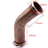 Maxbell Stainless Steel 45 Degree V-Band Pipe with 2.5 inch V band Flanges Clamp New