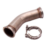 Maxbell Stainless Steel 45 Degree V-Band Pipe with 2.5 inch V band Flanges Clamp New