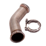 Maxbell Stainless Steel 45 Degree V-Band Pipe with 2.5 inch V band Flanges Clamp New