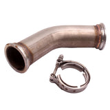 Maxbell Stainless Steel 45 Degree V-Band Pipe with 2.5 inch V band Flanges Clamp New