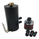 Maxbell Aluminium Baffled Engine Oil Catch Can Reservoir Tank Breather Separator