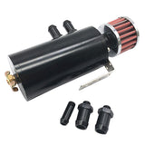 Maxbell Aluminium Baffled Engine Oil Catch Can Reservoir Tank Breather Separator