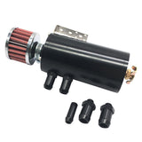 Maxbell Aluminium Baffled Engine Oil Catch Can Reservoir Tank Breather Separator