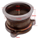 Maxbell 2.5" T3 T4 T04E 3 Bolt TO 2.5" V-Band Turbo Downpipe Adapter Flange