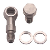Maxbell Turbo Banjo Bolt Kit M10x1.5 mm to 4AN +1.8mm Restrictor Oil Feed For TD04