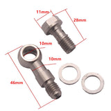 Maxbell Turbo Banjo Bolt Kit M10x1.5 mm to 4AN +1.8mm Restrictor Oil Feed For TD04