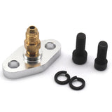 Maxbell Turbo Oil Feed Inlet Flange Gasket Adapter Kit 4AN 4 AN Fitting T3 T3/T4 T04