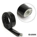 Maxbell Heat AN4 Fire Sleeve Fire Braid Flame Shield 1/4X1M ID:6mm For BMW E36-Black