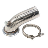 Maxbell Turbo Exhaust Downpipe Elbow 90 Degree & Hy35 HX He351 V-band Flange Clamp