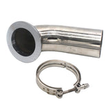Maxbell Turbo Exhaust Downpipe Elbow 90 Degree & Hy35 HX He351 V-band Flange Clamp