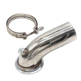 Maxbell Turbo Exhaust Downpipe Elbow 90 Degree & Hy35 HX He351 V-band Flange Clamp