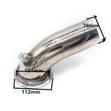 Maxbell Turbo Exhaust Downpipe Elbow 90 Degree & Hy35 HX He351 V-band Flange Clamp