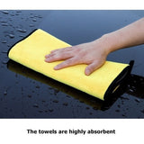 Maxbell Soft Car Washing Cleaning Drying Towel Cloth Hemming Double-Sided 38x45cm