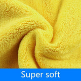 Maxbell Soft Car Washing Cleaning Drying Towel Cloth Hemming Double-Sided 38x45cm